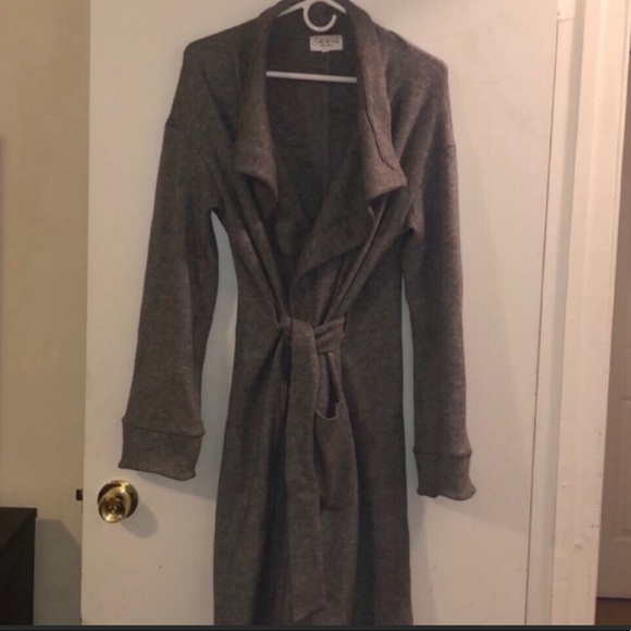 Feel the Piece Sweater Wrap Coat - Picture 3 of 4